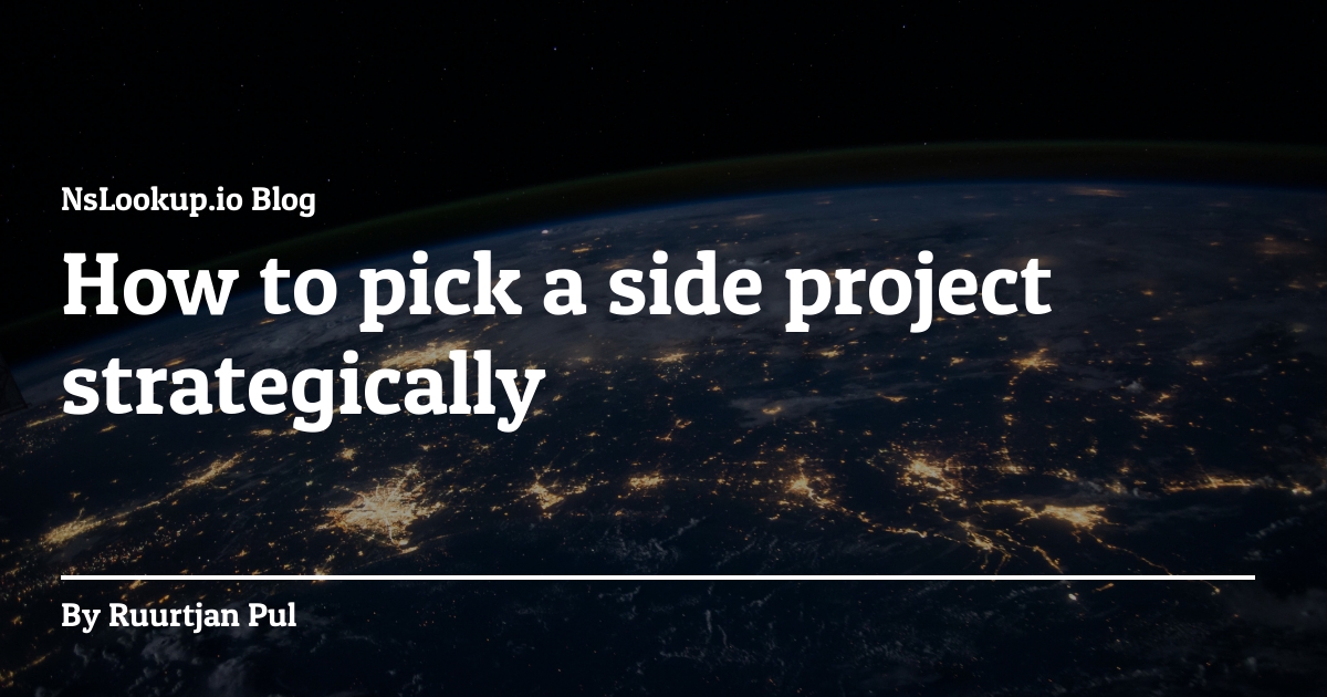 How to pick a side project strategically thumbnail