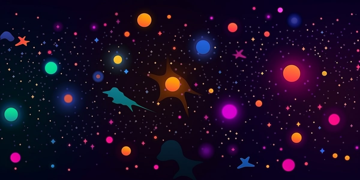 An illustration of stars in a galaxy, representing the different DNS record types.