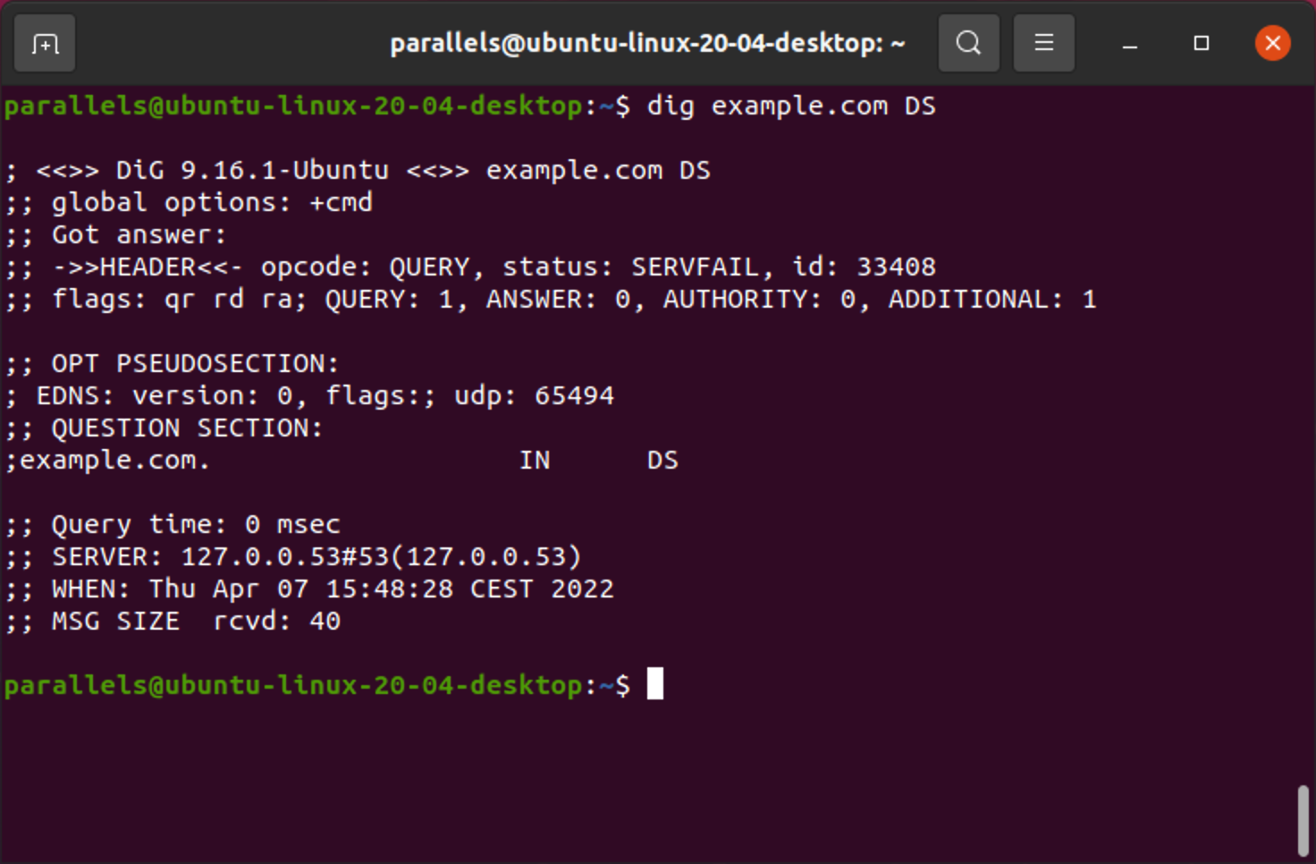 DS lookup in Linux
